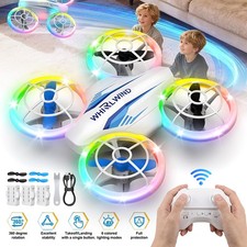 Drohne für Kinder Drone Quadcopter LED Lichter mit 3 Akkus RC Hubschrauber Auto