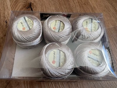 Yarn Art Tulip Garn Creme Gold Farbe Seide Glanz Stricken Handarbeit Wolle
