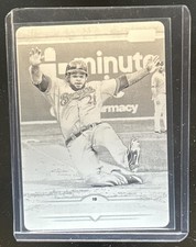 2025 Topps Stadium Club Prince Fielder Black Printing Plate #1/1 Brewers