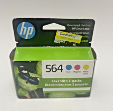 HP 564 CMY Original Ink Cartridge N9H57FN - 3 Pack Exp. 2026 Open Box