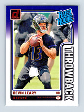 Devin Leary Rated Rookie Baltimore Ravens #18 2024 Panini Donruss Football