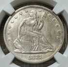 1877 Seated Liberty half dollar, NGC VF details