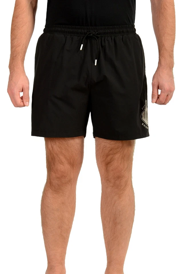 Hugo Boss X NFL "Raiders" Black Quick-Dry Swim Board Shorts US M IT 50