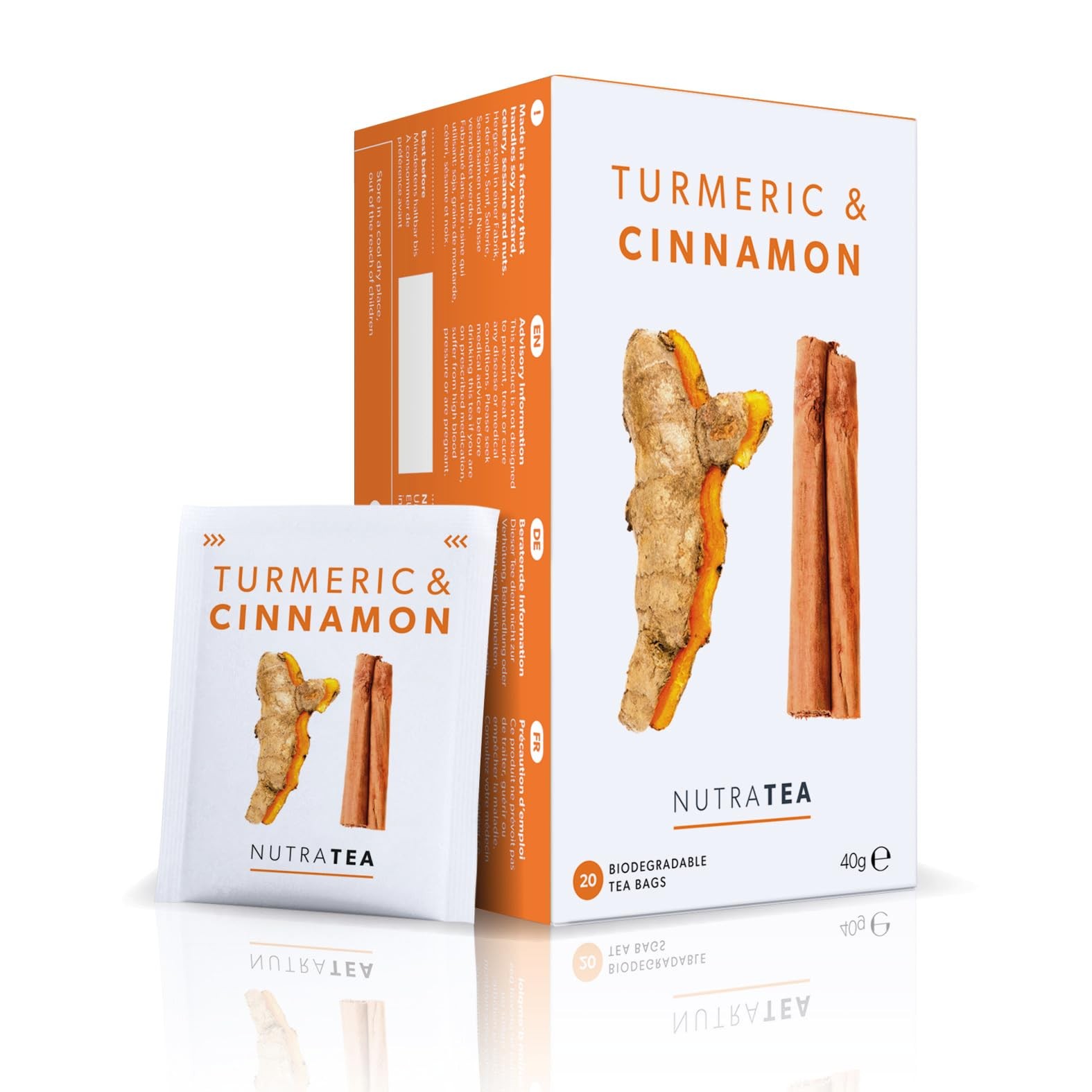 Nutratea Turmeric & Cinnamon 20 Sachets x 4 Pack - Image 4