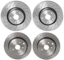Brembo Xtra Front Rear Drilled Brake Disc Rotors Kit For Subaru Impreza Wrx Sti