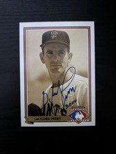 1991 Upper Deck Heroes Of Baseball Gaylord Perry Signed Card Numbered 12/3000
