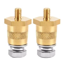 2x Battery Pole Adapter Terminal Connector Fittings M6 Thread Post Adapter