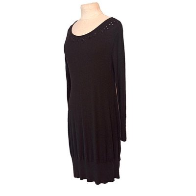 Fein Strick Kleid   Elegant Damen Schwarz Chic B654W 36,38,S