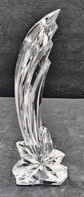 Candle Holder Falling Star Design Lenox 24% Lead Crystal  Dinner Candle Taper