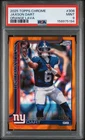 2025 TOPPS CHROME ORANGE LAVA #306 JAXSON DART ROOKIE RC 22/25 PSA 9