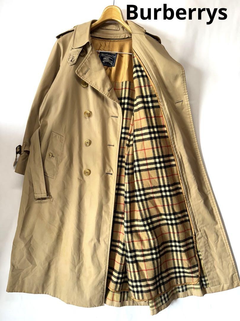British Made Beige Burberrys Vintage Trench Coat