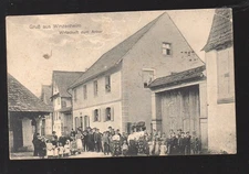 Old postcard 68 Haut-Rhin: greeting from Winzenheim .....Winzenheim to anchor (P46519)