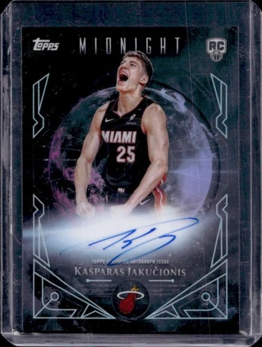 2025-26 Topps Midnight Kasparas Jakucionis Sun Rookie RC Auto #MSR-KJ Heat