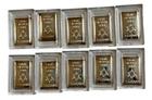 Lot of 10- I Gram STAR OF DAVID .999 Fine Silver Bars 2012 Edition