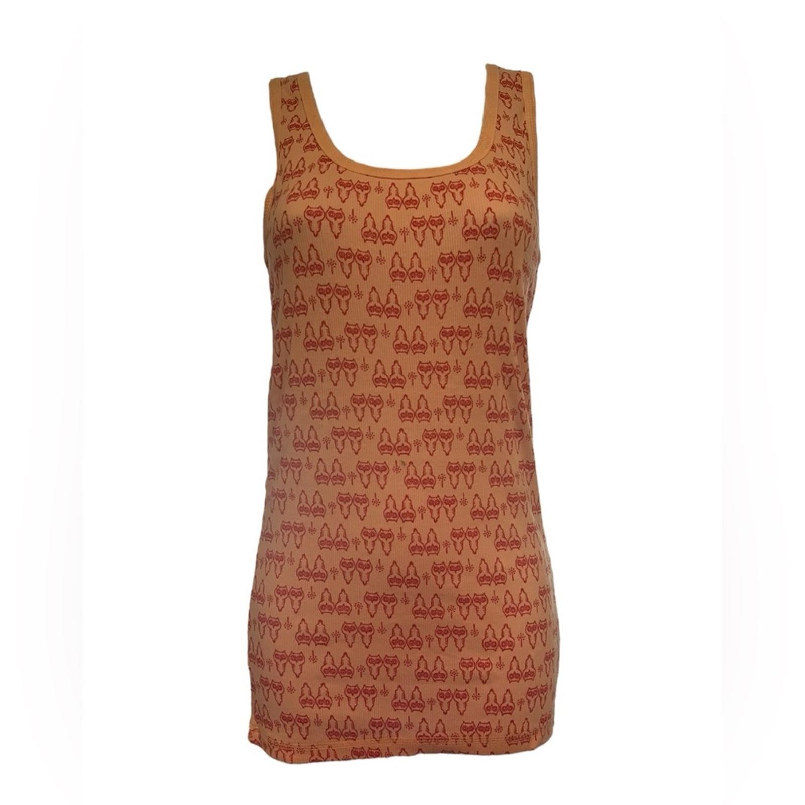 NWOT No Boundaries Pink and White Owl Patterned Tank Top