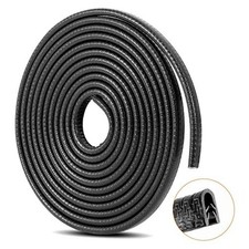 Car Door Edge Guards 16Ft 5M Automotive Door Entry Guard U Shape 16 ft Black