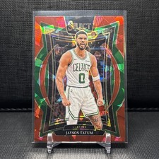2024-25 Panini Select - Concourse Jayson Tatum #2 Red Cracked Ice Prizm