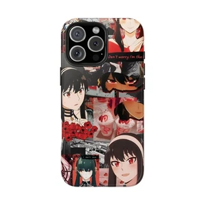Anime Spy X étui de téléphone personnalisé famille, protection de couche supplémentaire, iPhone Samsung