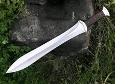 Roman Gladius Handmade Damascus GREEK XIPHOS SWORD With Leather Sheath|Gift Item