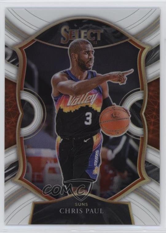 2020-21 Panini Select Concourse White Prizm 130/149 Chris Paul #10 0nr3
