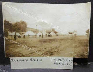 WW1 Egypt Alexandria Auxiliary Barracks 6th Manchester's small photo 7 by 5cm