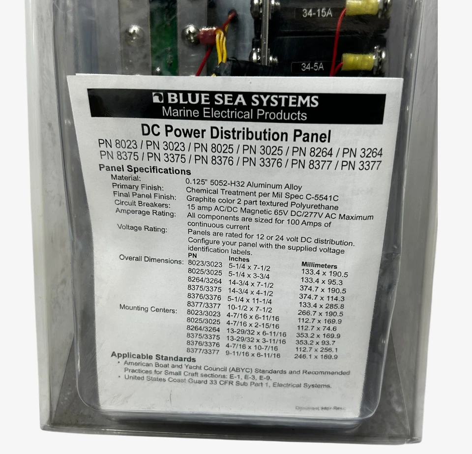 Blue Sea Systems 10127, Power Distribution Panel , 8 Position - 12V - Image 3 of 4