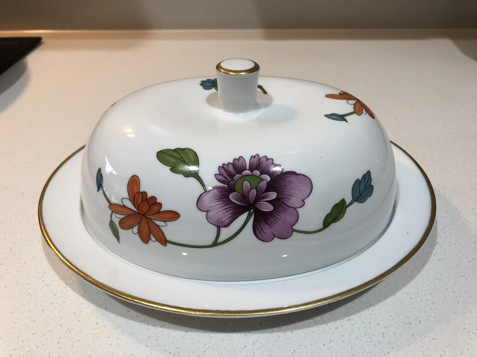 Royal Worcester Astley Porcelain Butter Dish
