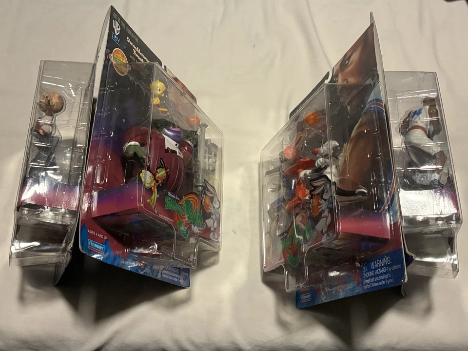 Space Jam Collectible Action Figures 90's Vintage Lot of 4 Brand New Sealed - Image 4 of 4