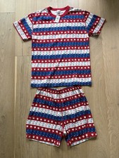 Hanna Andersson Snoopy Peanuts patriotic 100 organic cotton pajamas - NWT large