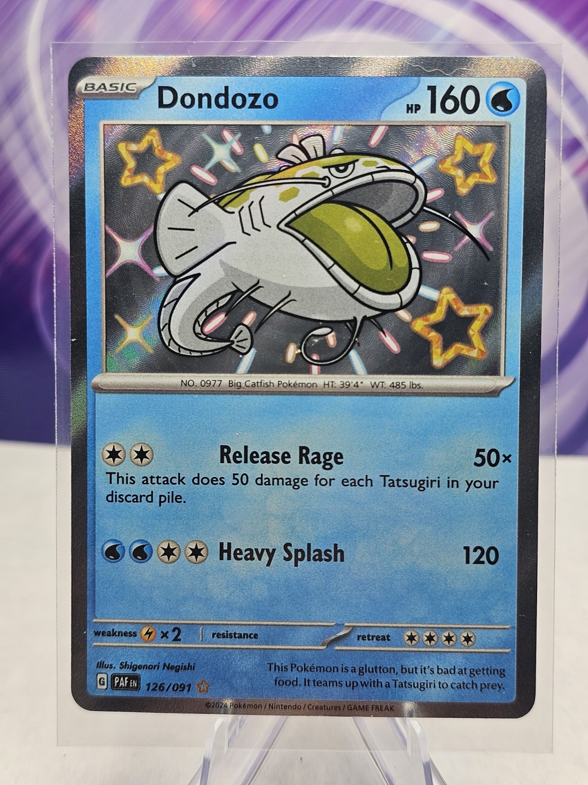 Dondozo Holo Shiny Rare SV: Paldean Fates 126/091 NM