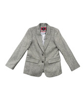 NWT J. Crew Blazer HERRINGBONE Moon Wool British Womens Size 10 K0030 Tweed
