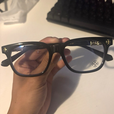 Chrome Hearts Black& yellow Full Rim Eyeglasses Frames cool glasses 