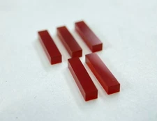 Red Onyx Long Rectangle Bothside Flatback 7x14mm To 12x24mm Loose Gemstone