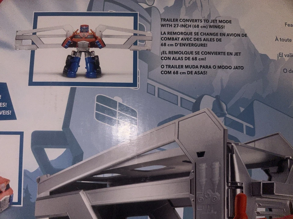Exclusive Transformers Rescue Bots Optimus Prime Playskool Heroes Hasbro Trailer - Image 4 of 4