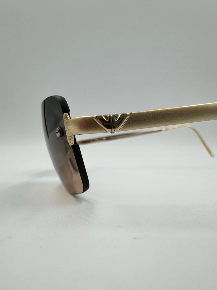 EMPORIO ARMANI 163-S Rimless Green Brown Violet Sunglasses Great Condition 773/1 - Image 3 of 4