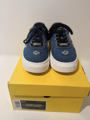 NWT Marc Jacobs the bold logo platform sneaker - medium denim size