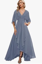 NWT - Mother of the Bride Dress - Size 6 - Dusty Blue Color