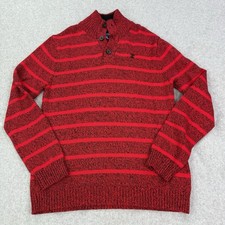 IZOD Pullover Sweater Boys Large 14/16 Red Cotton Christmas Church EUC