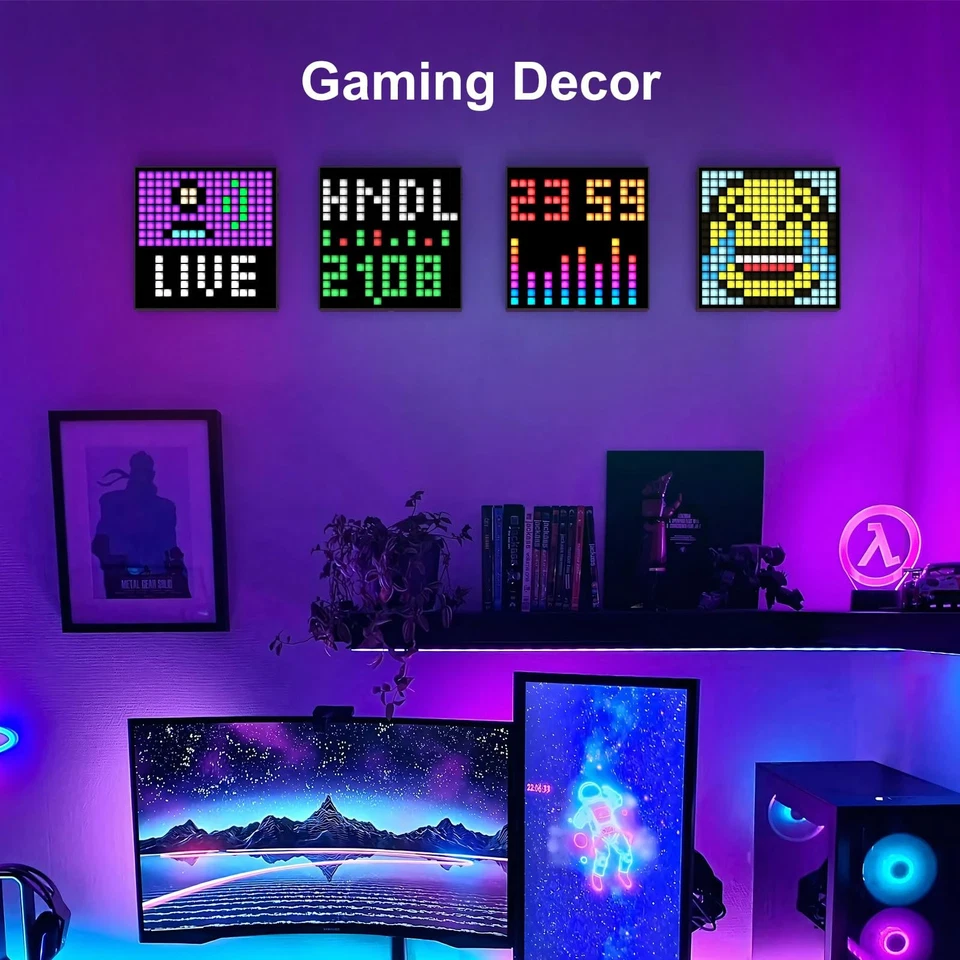 Pixoo 16 - Pixel Art Digital Clock with APP Control & WiFi Connects, 16x16 Pi... - Image 2 of 4