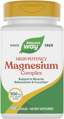 Nature's Way Magnesium Complex, Supports Muscle Relaxation Function 100 Capsules