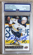 Rasmus Dahlin PSA/DNA Certified Auto 2018-19 Upper Deck Young Guns Signed RC