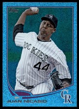 2013 Topps Silver Slate Blue Sparkle Wrapper Redemption Juan Nicasio Colorado