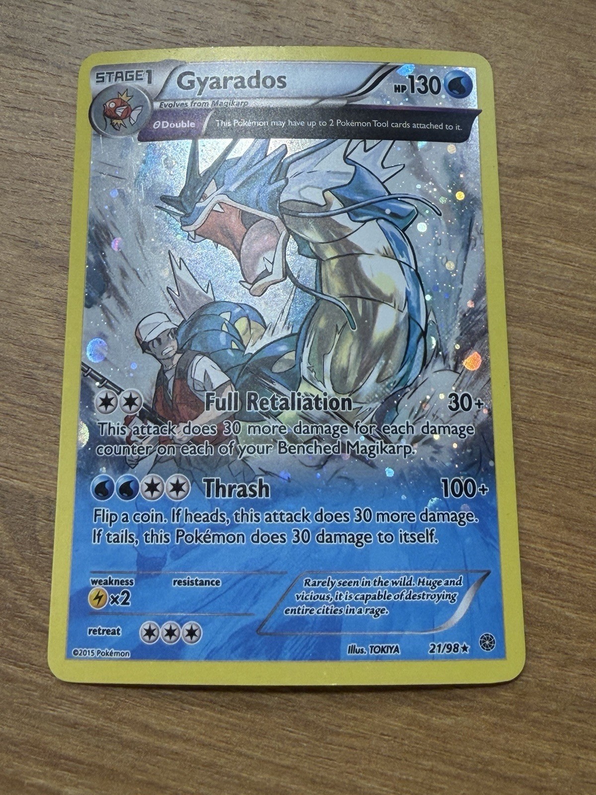 Gyarados 21/98 Ancient Origins Cosmos Holo RARE LP Pokemon Card FAST SHIPPING