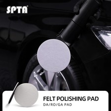SPTA 1Pc 3/5/6 Inch Hook Loop Fibre Pad for Car Glass Polishing Scratch Buffing