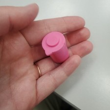 Vintage 90s Barbie Doll Dreamhouse Pink Kitchen Canister