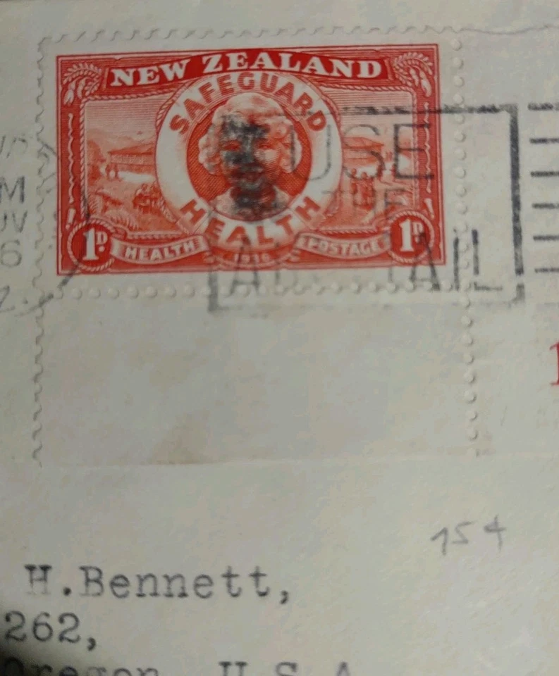 1936 Health Stamp For Health Camp Postcard First Day 2/17/1936 - Image 3 of 3