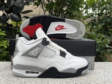 Jordan 4 Retro OG White Cement 2025 FV5029-100 Men Size Basketball Shoes Mid-Top