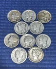 mercury dimes lot of 10