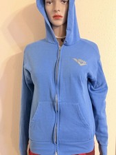Pony blue zip up hoodie size Medium