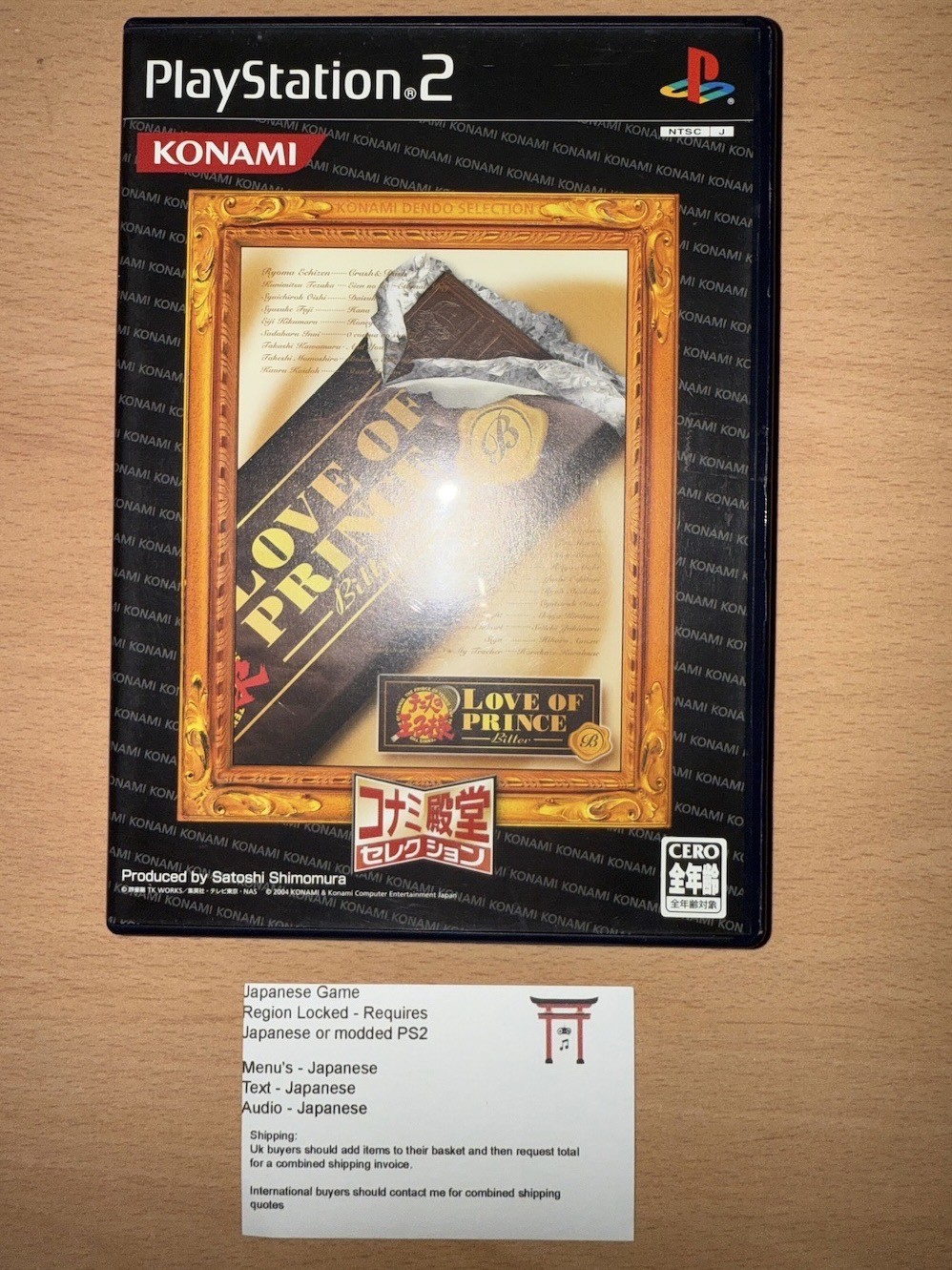 Tennis no Oujisama Love of Prince Bitter - Japanese NTSC-J PS2 Playstation 2